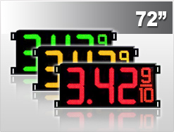 72 Gas Price LED Signs