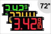 72 inch Gas Price Signs